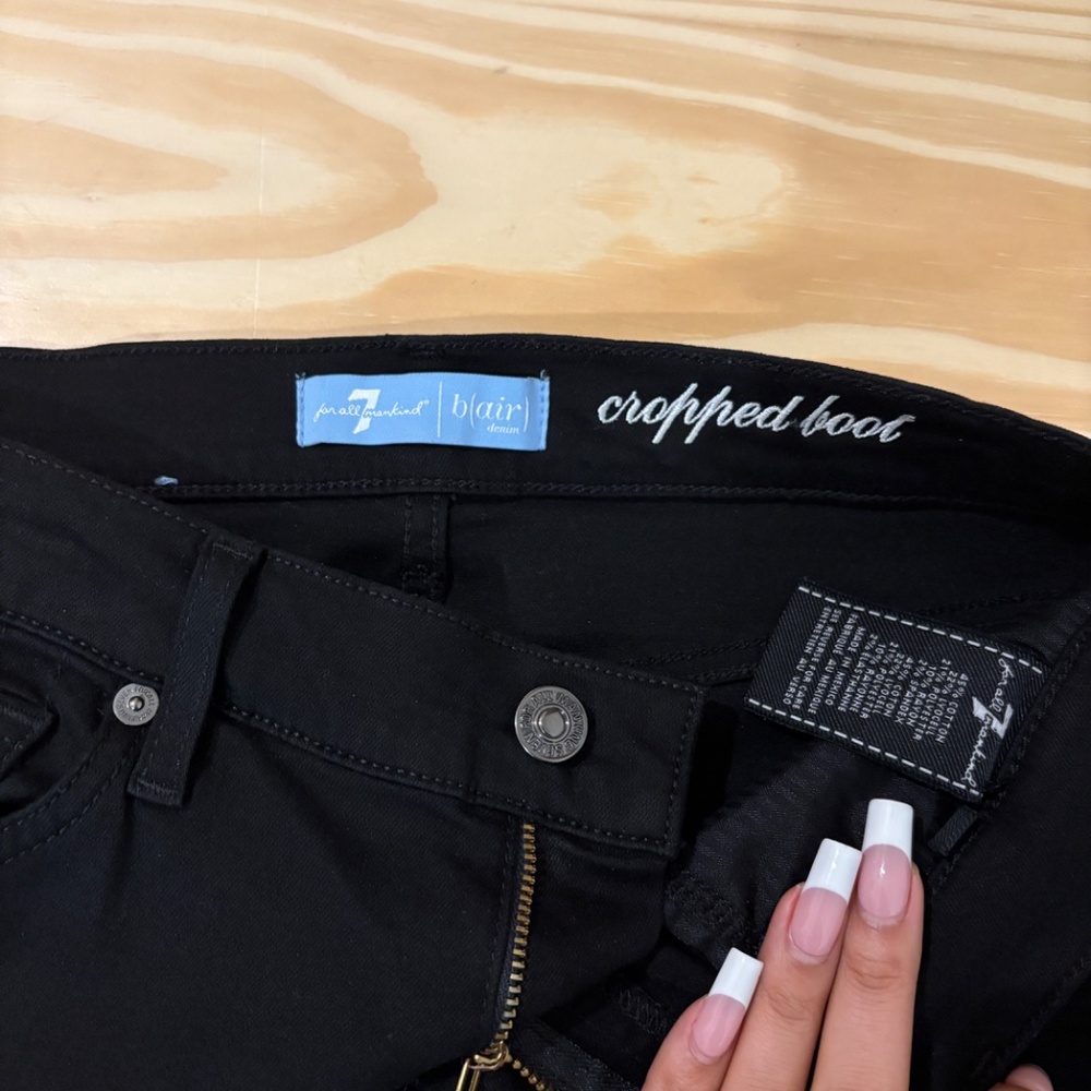 7 For All Mankind Women's Black Jeans (Size 27)